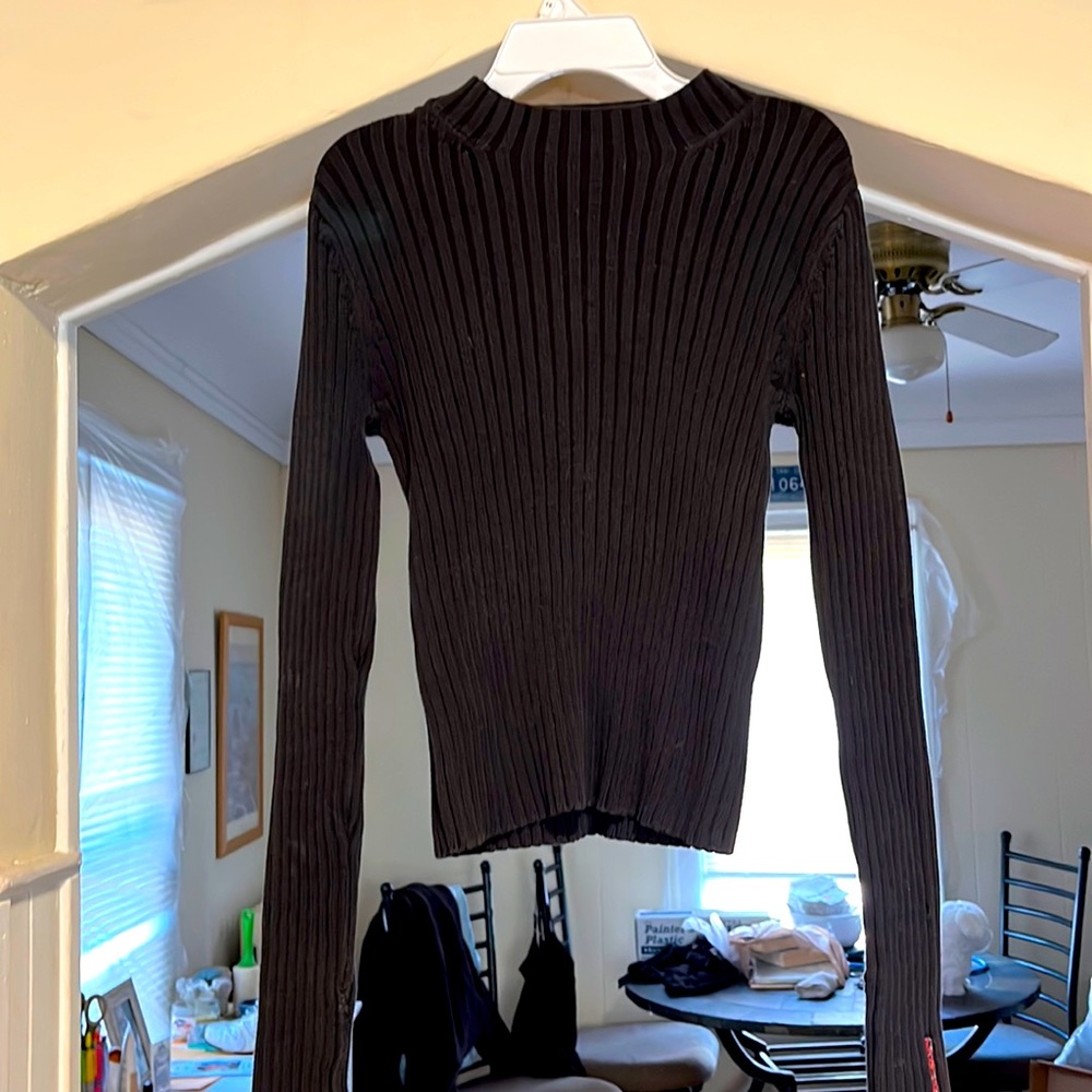 small black sweater